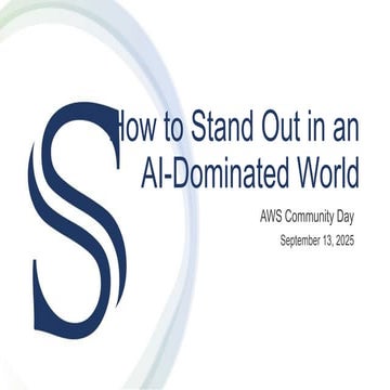 How to Stand Out in an AI-Dominated World