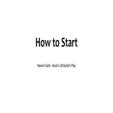 Making a Game: How to start