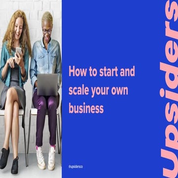 How to start and scale your business | PDF