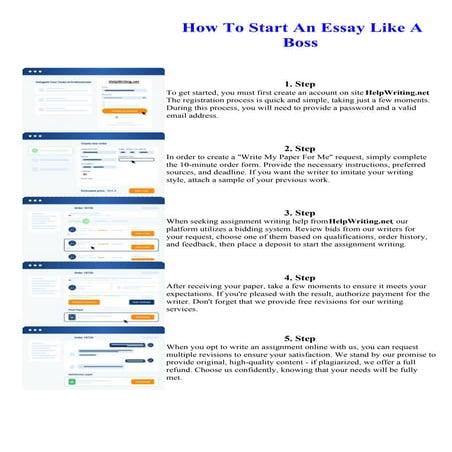 How To Start An Essay Like A Boss. Online assignment writing service.