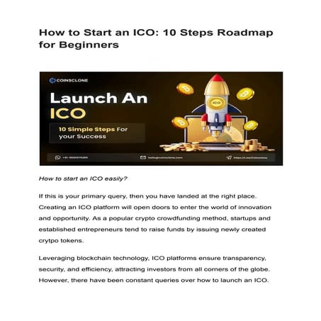 How to Start an ICO -10 Simple Steps pdf