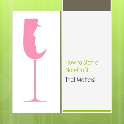How to start a non profit