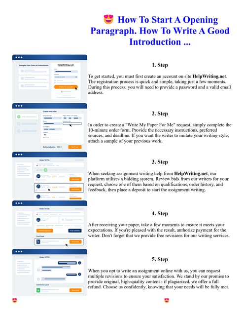 How To Start A Opening Paragraph. How To Write A Good Introduction ...