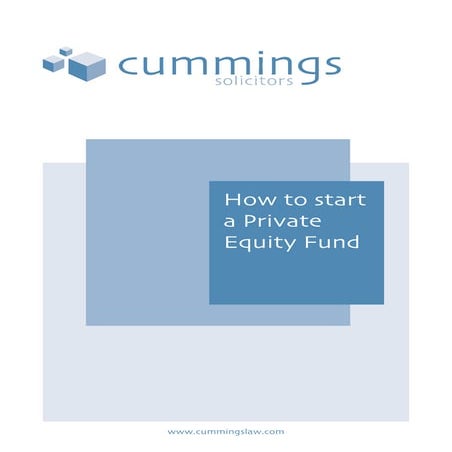 How to start a private equity fund   cummings final