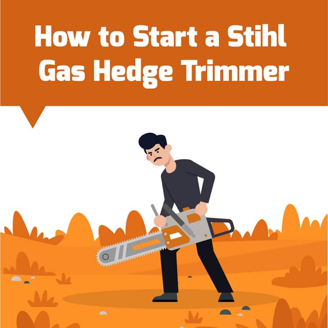 How to start a stihl gas hedge trimmer PDF