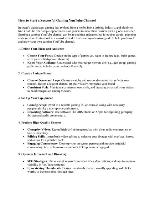 How To Start A Successful Gaming YouTube Channel Pdf 27f91729 Thumbnail 