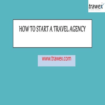 How to start a travel agency