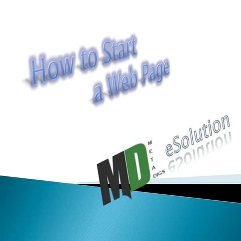 How to start a web page | PPT