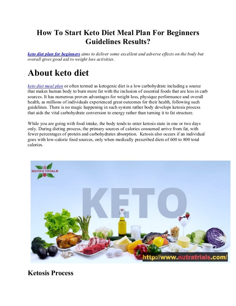 how to start keto diet meal plan for beginners guidelines results