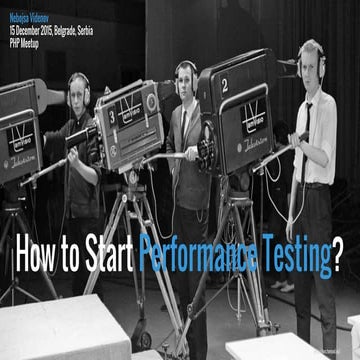 How to Start Performance Testing?