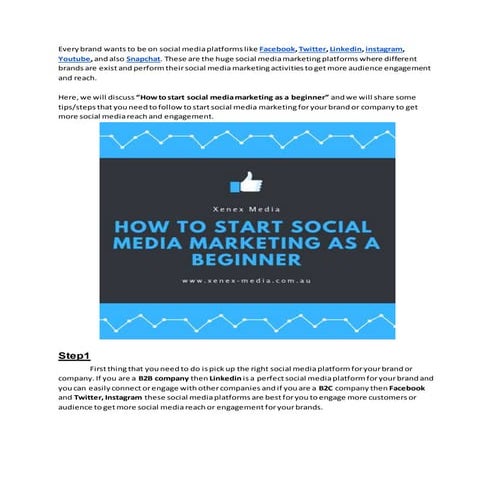 How to start social media marketing as a beginner