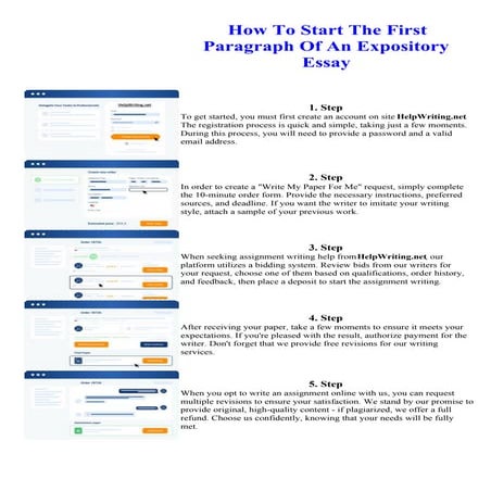 How To Start The First Paragraph Of An Expository Essay