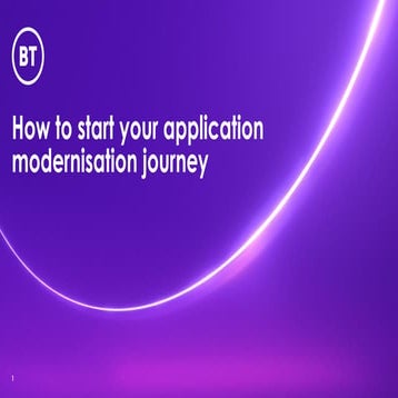 How to Start Your Application Modernization Journey