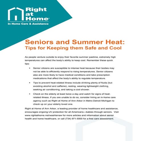 Keep your cool in hot weather! | PDF