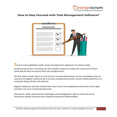 How to stay focused with task management software
