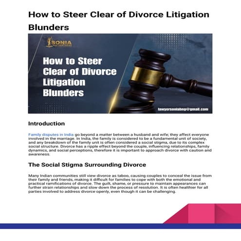 How to Steer Clear of Divorce Litigation Blunders.docx