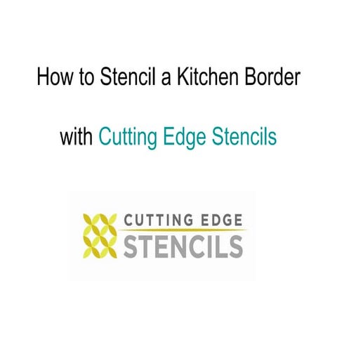 How to stencil a kitchen border