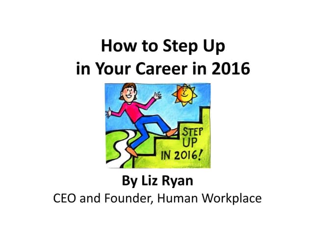 How To Step Up In Your Career in 2016 