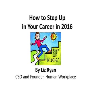 How To Step Up In Your Career in 2016 