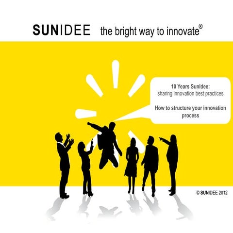 How to structure your innovation process. By SunIdee