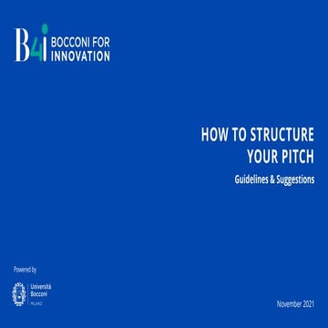 How to structure your pitch - B4i template