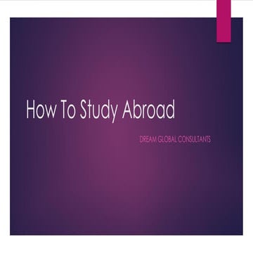 How to study abroad | PPT