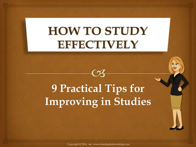 How to Study Effectively