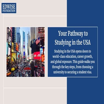 How to Study in the USA from Nepal: A Complete Step-by-Step Guide. | PDF