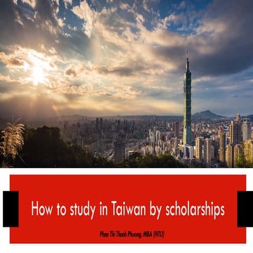 Why & How to Study Abroad in Taiwan | PPTX