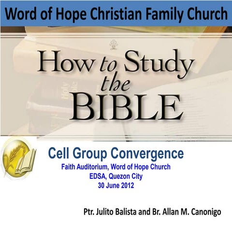 How to study the bible | PDF