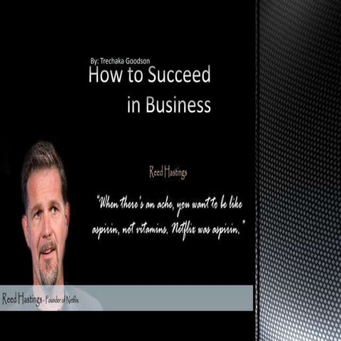 How to succeed in business | PPTX