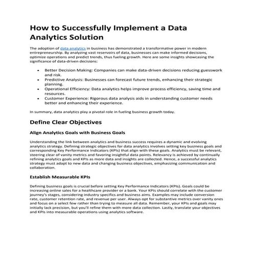 how to successfully implement a data analytics solution.pdf
