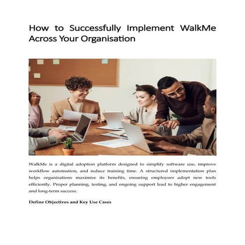How to Successfully Implement WalkMe Across Your Organisation