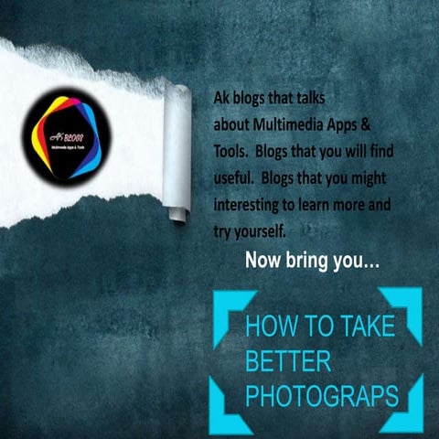 How to take better photographs