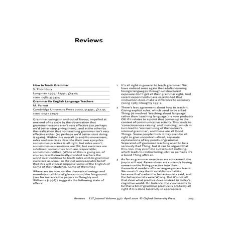 How to teach grammar