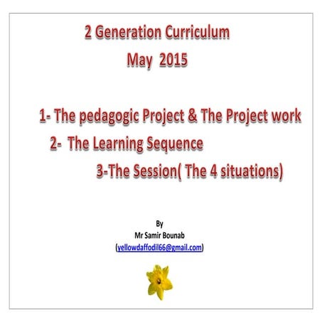 How to teach the 2 generation curriculum