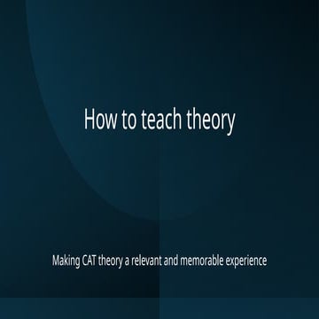 Effective Strategies for Teaching CAT Theory: Engaging and Memorable ...