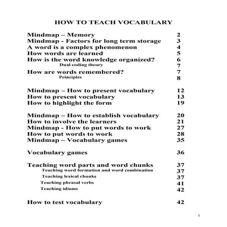 Teach student vocabulary comprehensively