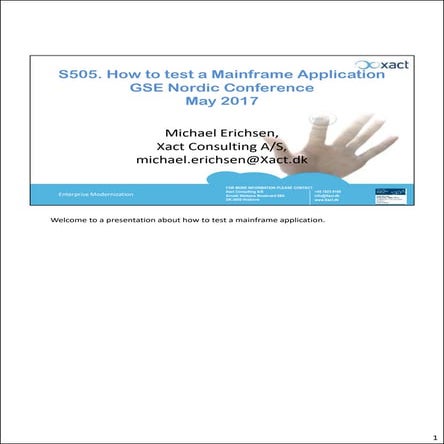 How to test a Mainframe Application | PDF
