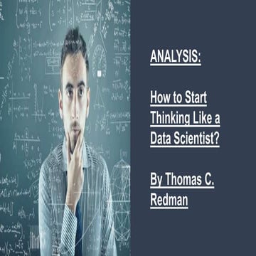 How to think like a data scientist | PPTX