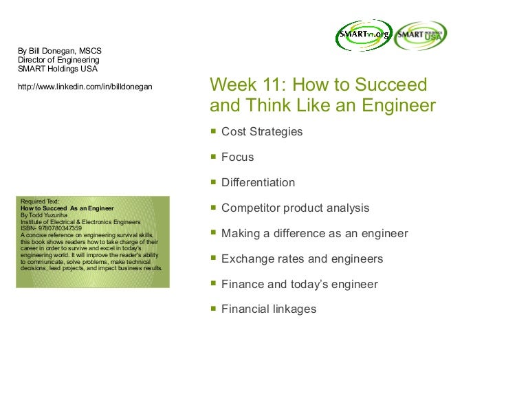 How to think like an engineer