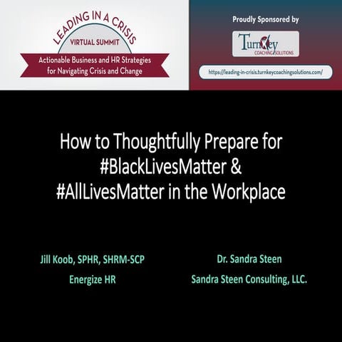 How to Thoughtfully Prepare for #BlackLivesMatter & #AllLivesMatter in the Wo...