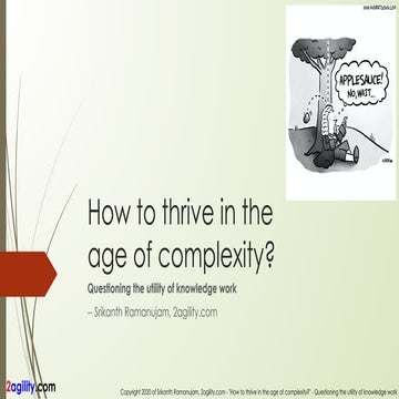 How to thrive in the age of complexity?