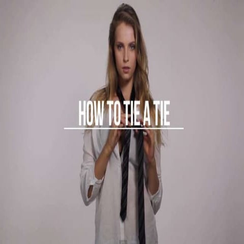 How to tie a tie (the simple knot oriental knot) | PPTX