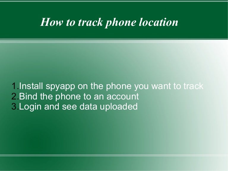 How to track phone location