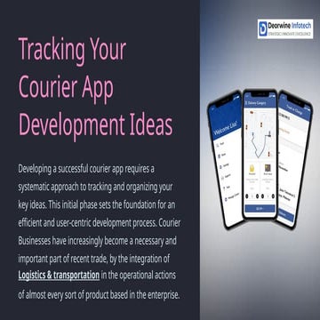 How to Track Your Courier App Development Ideas.pptx
