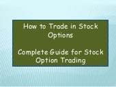 How to trade in option in share market