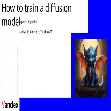 [DSC Europe 24] Eugene Lyapustin - How to train a large diffusion model ...