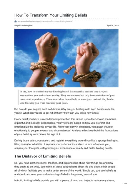 what is limiting belief.pptx