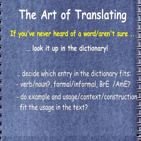 How To Translate